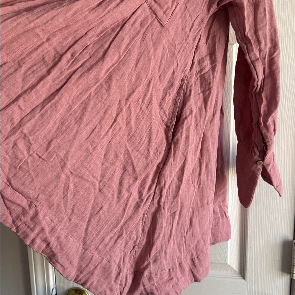 Free People Voyager Shirtdress Button-Front Oversized Dress - Picture 13 of 16